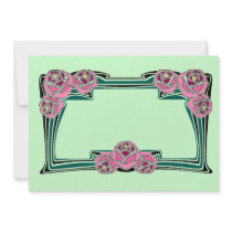 Art nouveau roses invitations by Annaart Art nouveau roses invitations