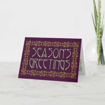 seasons greetings cards presentation