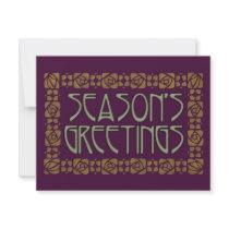 Art Nouveau Season's Greetings invitations by JaZilla Art Nouveau Season's Greetings invitations