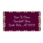 Art Nouveau Season's Greetings Personalized Shipping Label