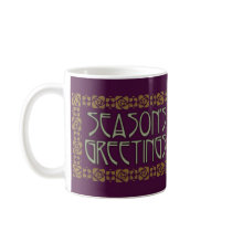 Art Nouveau Season's Greetings mugs
