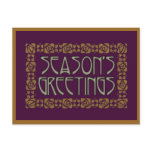 Art Nouveau Season's Greetings Postcard
