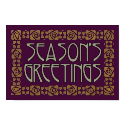 Art Nouveau Season's Greetings Posters by JaZilla