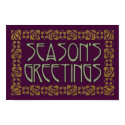 Art Nouveau Season's Greetings posters by JaZilla Art Nouveau Season's Greetings posters