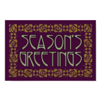 Art Nouveau Season's Greetings posters by JaZilla Art Nouveau Season's Greetings posters