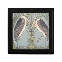 Art Nouveau Storks gift boxes