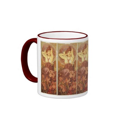 Art Nouveau The Precious Stones, Amethyst Mugs by MyOtherPlanet