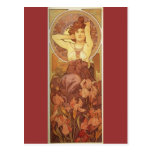 Art Nouveau The Precious Stones, Amethyst Postcard