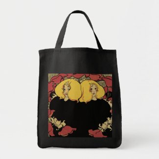 Art Nouveau Twins Canvas Bag bag