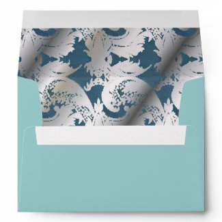 Art Nouveau Urn Wedding Invitation Envelope envelope