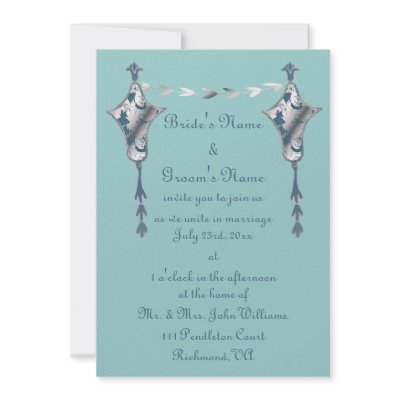 Art Nouveau Urns Wedding Invitation by sfcount
