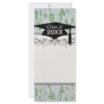 art nouveau vintage foliage pattern graduation rack card