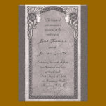 Art Nouveau Wedding Invitation invitations