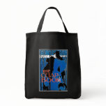 Art Nouveau - Will Bradley - Blue Lady Tote Bags