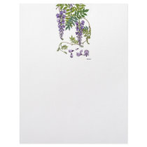 Art Nouveau Wisteria Letterhead
