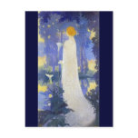Art Nouveau Woman with Calla Lilies Post Cards