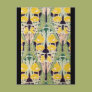 Art Nouveau Yellow Flowers Postcards Art Nouveau Yellow Flowers Postcards