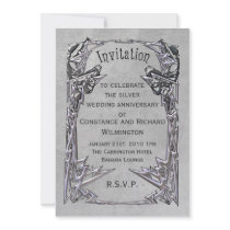 Art Noveau Frame Grey invitations