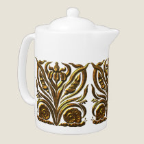 Art Noveau Gold teapots