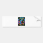 Art Noveau Peacock Bumper Stickers