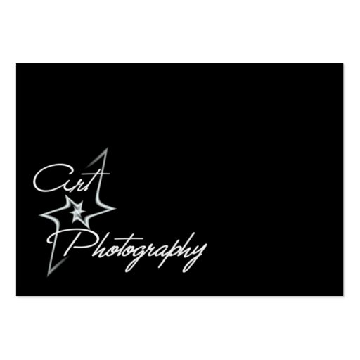 Art of photography business card (front side)
