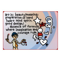 art on the wall. posters
