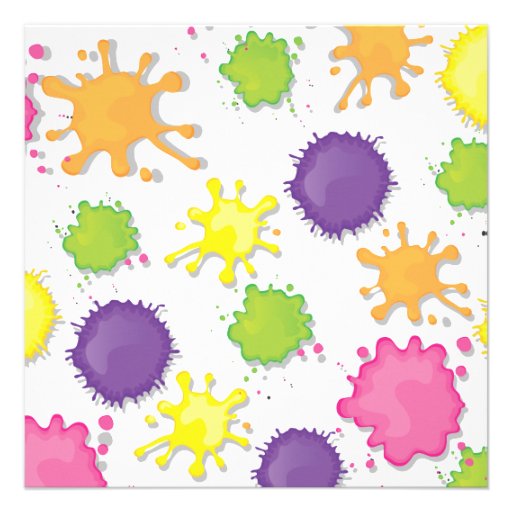 Art Painting Birthday Party Invitations