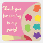 Art Palette Stickers - Pink Art Palette Stickers - Pink