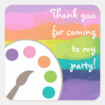 Art Palette Stickers - Rainbow Art Palette Stickers - Rainbow
