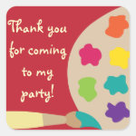 Art Palette Stickers - Red Art Palette Stickers - Red