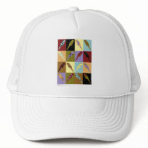 Art: parrot Quilt design gifts hats
