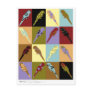 Art: parrot Quilt design gifts Postcards