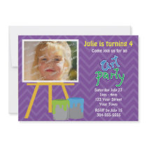 Art Party Custom Invitations