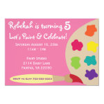 Art Party Palette Invites - Pink Art Party Palette Invites - Pink