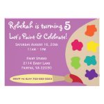 Art Party Palette Invites - Purple Art Party Palette Invites - Purple