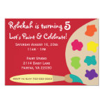 Art Party Palette Invites - Red Art Party Palette Invites - Red