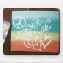 Art Peace + Love Mousepad