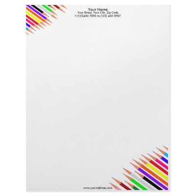 Art Pencils Letterhead by funny_tshirt