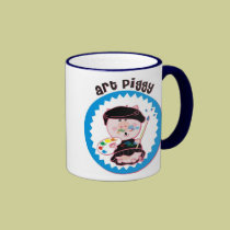 Art_Piggy, Get messy!Make art! mugs