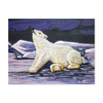 Art Polar Bear postcards