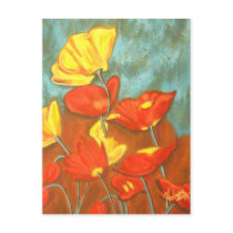 Art Poppies postcards