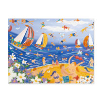Art Postcard: Beachy Treats, Saucy Seaside. by johndyergallery Art Postcard: Beachy Treats, Saucy Seaside.