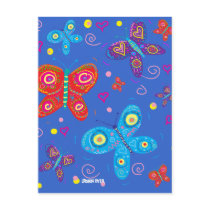 Art Postcard: Butterflies by johndyergallery Art Postcard: Butterflies
