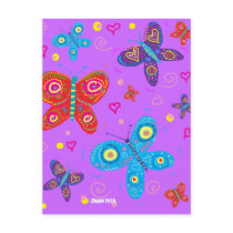 Art Postcard: Butterflies by johndyergallery Art Postcard: Butterflies