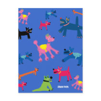 Art Postcard: Crazy Dogs by johndyergallery Art Postcard: Crazy Dogs