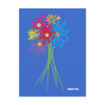Art Postcard: Flower Bunch by johndyergallery Art Postcard: Flower Bunch