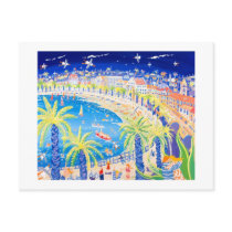 Art Postcard: French Kiss, Nice by johndyergallery Art Postcard: French Kiss, Nice