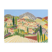 Art Postcard: The Old Town, Vaison La Romaine by johndyergallery Art Postcard: The Old Town, Vaison La Romaine