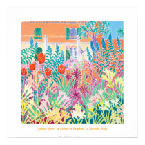Art Poster: A Corner of Paradise,La Mortola, Italy posters by johndyergallery Art Poster: A Corner of Paradise,La Mortola, Italy posters