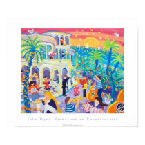 Art Poster: Bienvenue au Conservatoire Menton posters by johndyergallery Art Poster: Bienvenue au Conservatoire Menton posters